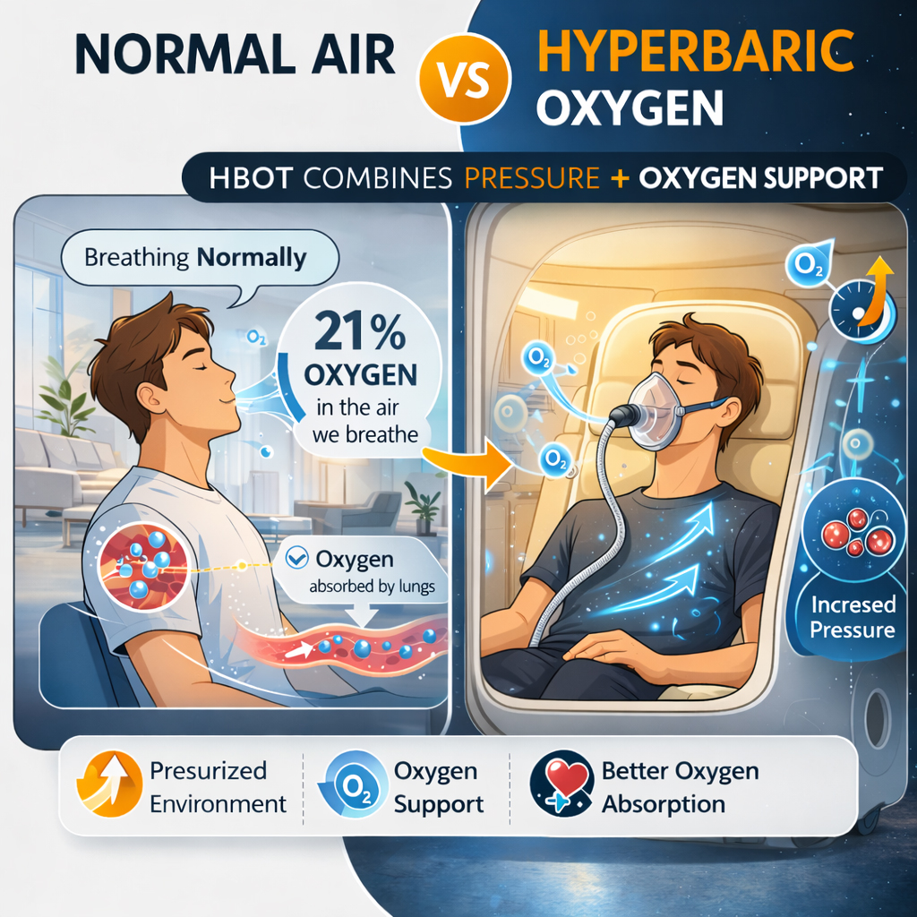 HBOT Knowledge｜Normal Air vs. Hyperbaric Oxygen